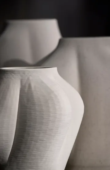 Saltare vase - Cream, Ø15x25 cm - AYTM