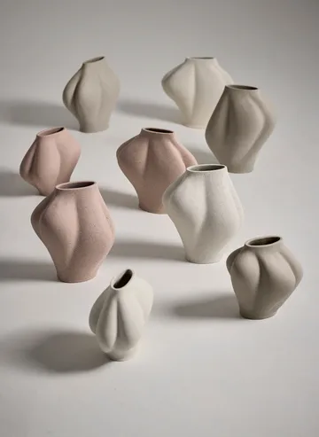 Saltare vase - Cream, Ø15x25 cm - AYTM