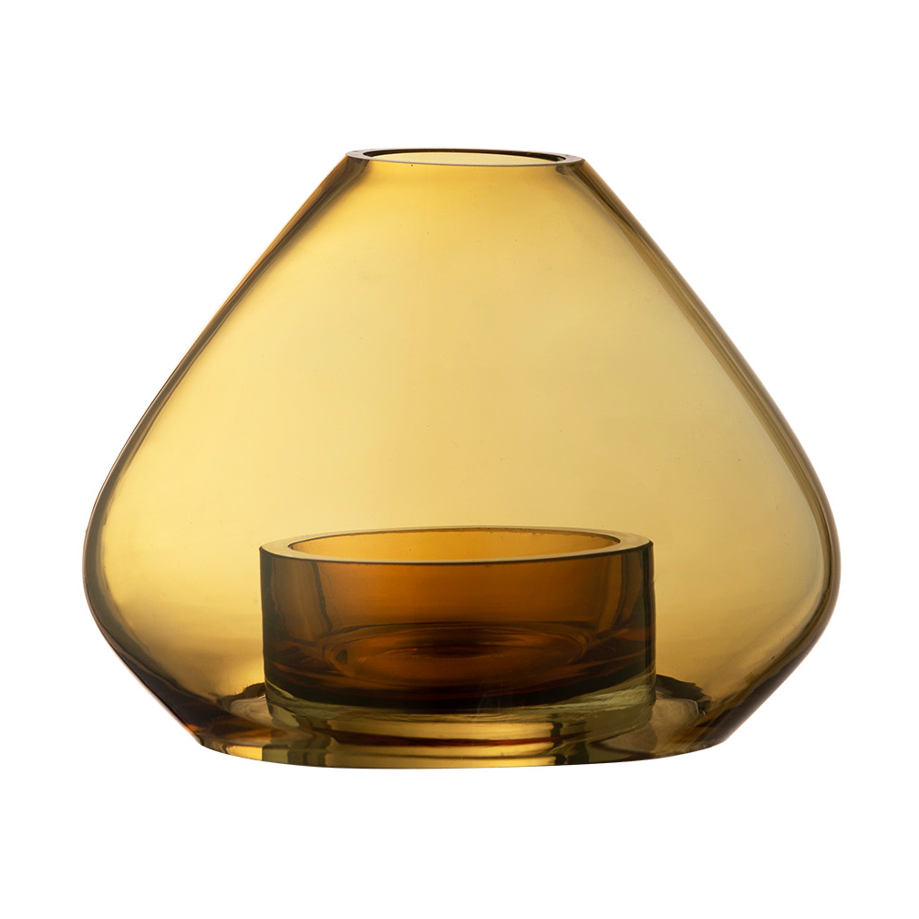 AYTM Uno lykt/vase 12 cm Amber
