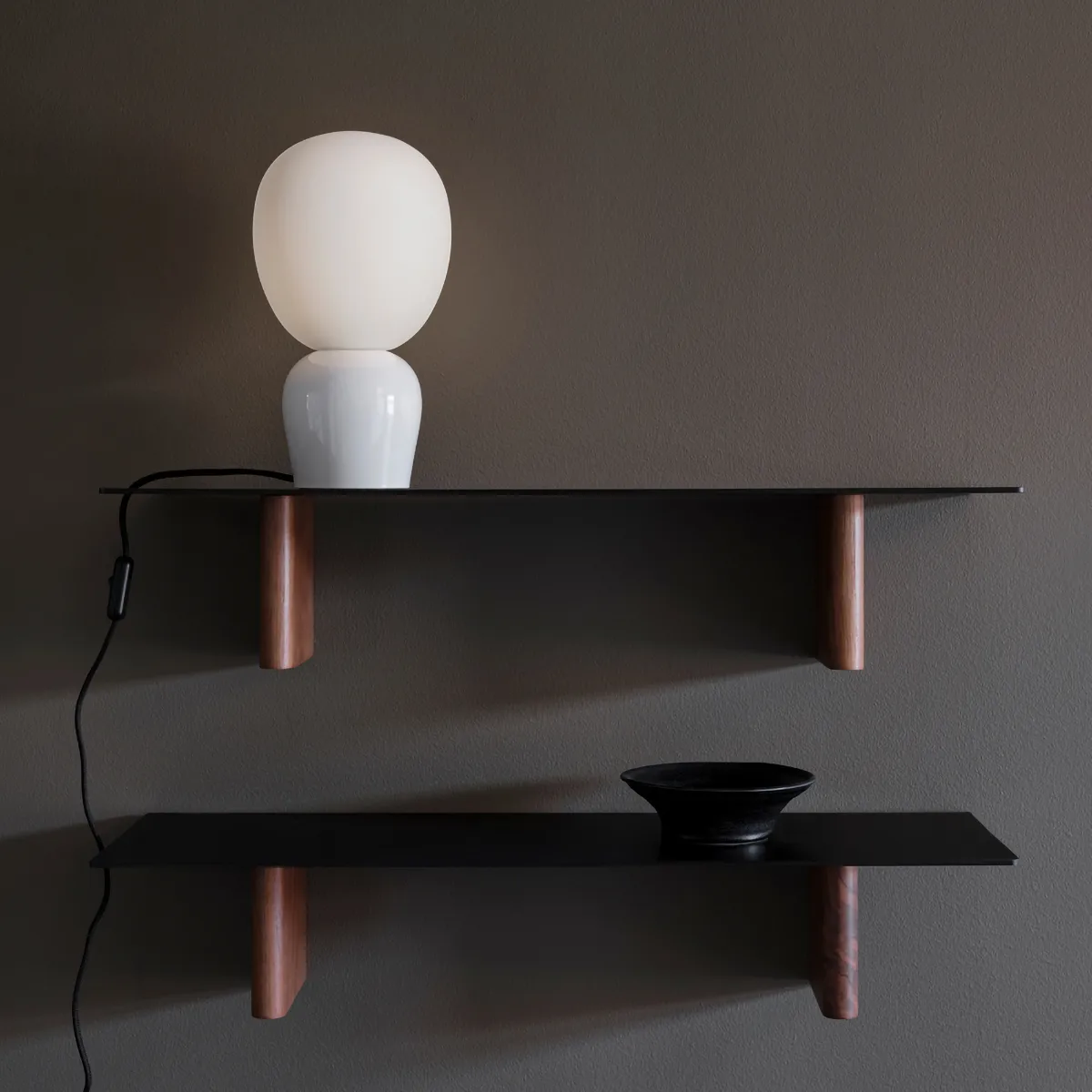 Buddy bordlampe opalglass, Blank hvit Belid