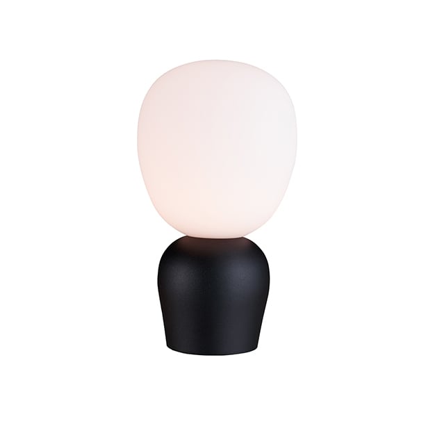 Buddy bordlampe opalglass Svart