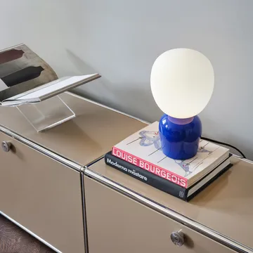 Buddy bordlampe opalglass - Ultramarinblå - Belid