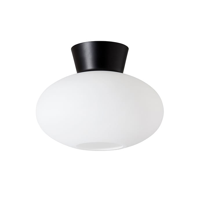 Belid, Bullo Ceiling D270 Matt svart/palglass