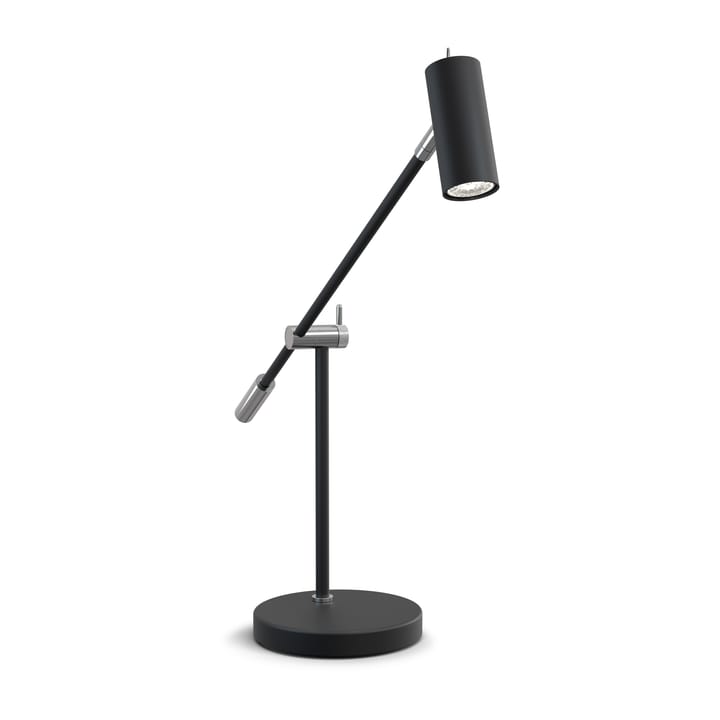 Cato bordlampe 48,5 cm, Mattsvart-sølv Belid