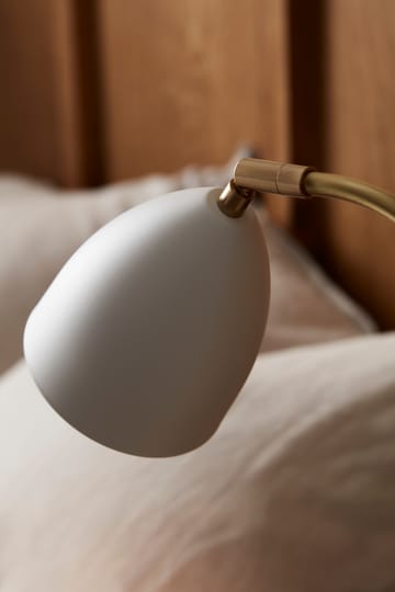 Deluxe bordlampe - hvit, messing - Belid