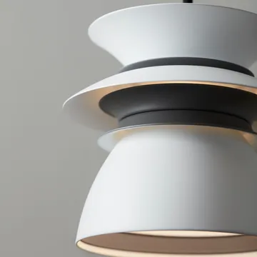 Diablo taklampe Ø16,5 cm - Matthvit-varmgrå - Belid