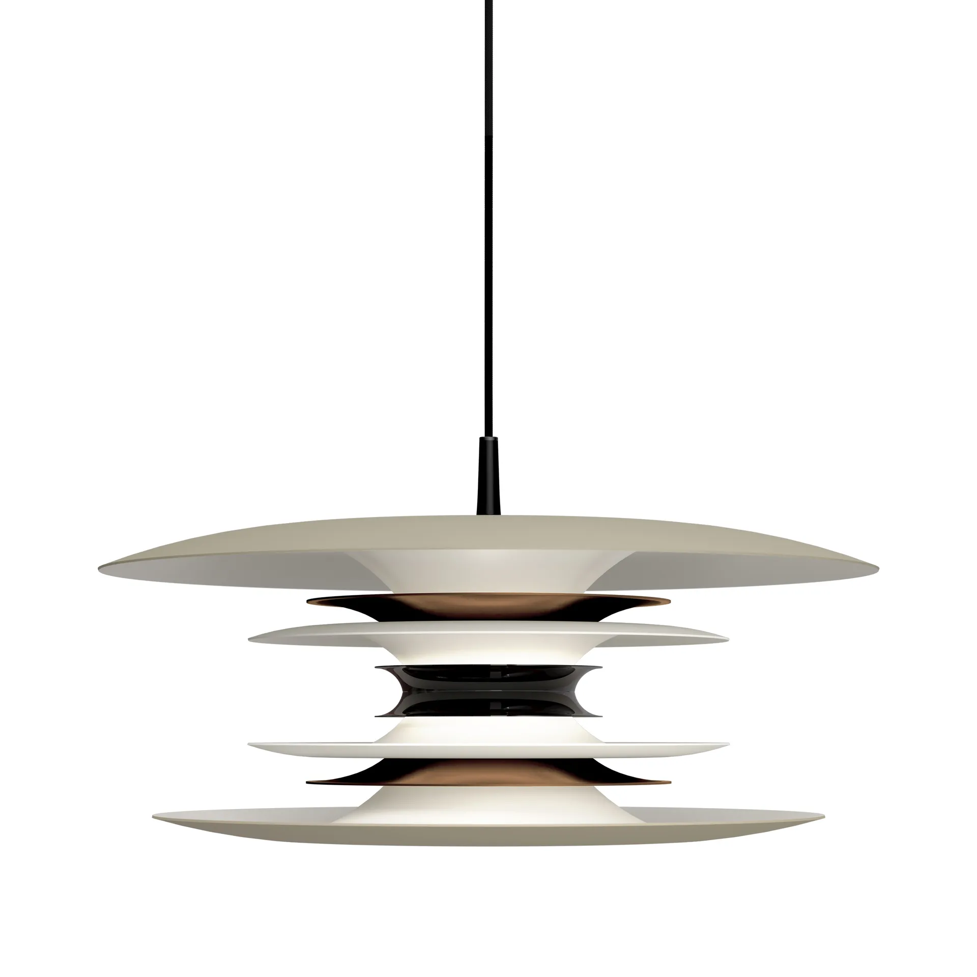 Diablo taklampe Ø50 cm, Sand-metallisk bronse Belid