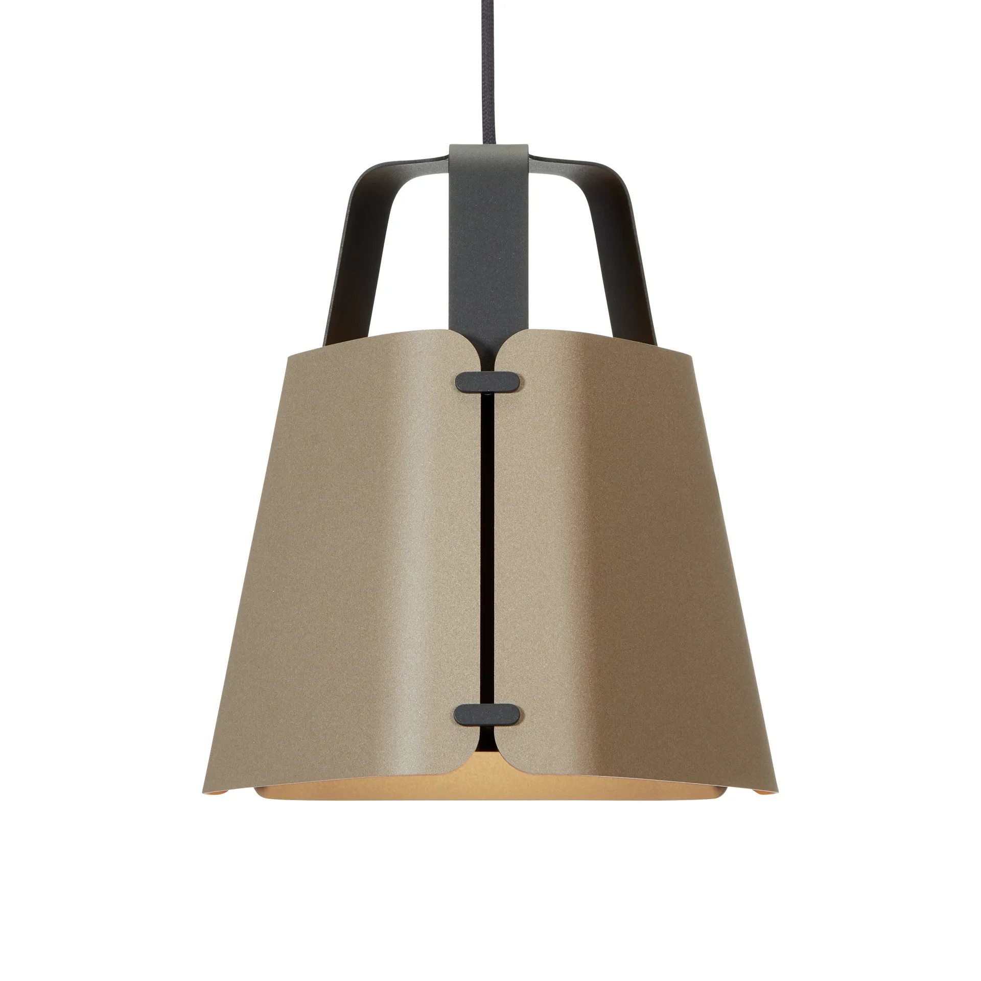 Fold pendel Ø27 cm, Antracit-Sandstruktur Belid