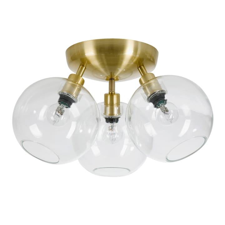 Gloria plafond Ø33 cm, Messing-klar Belid