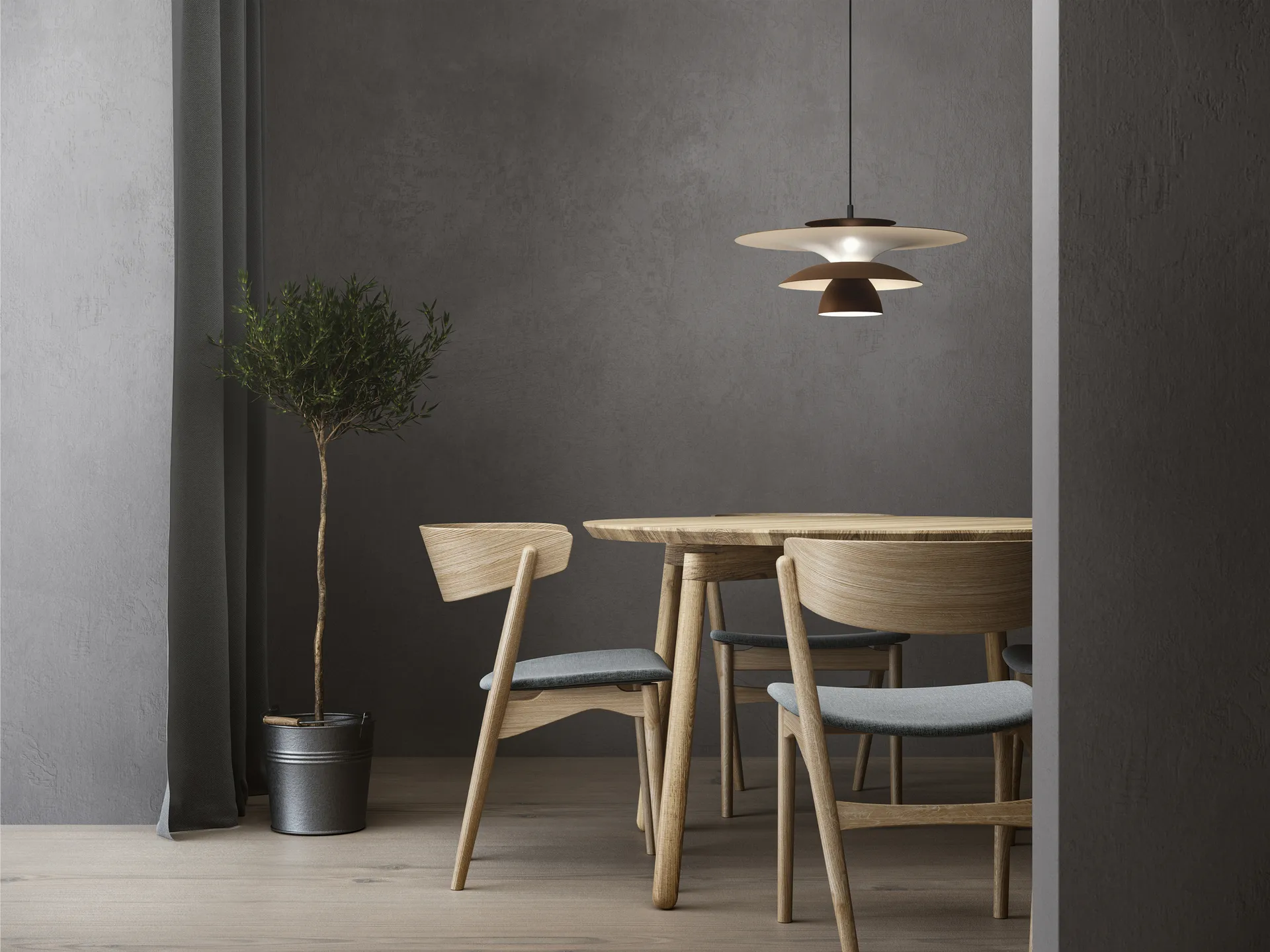 Picasso taklampe Ø 50 cm, Oksid Belid