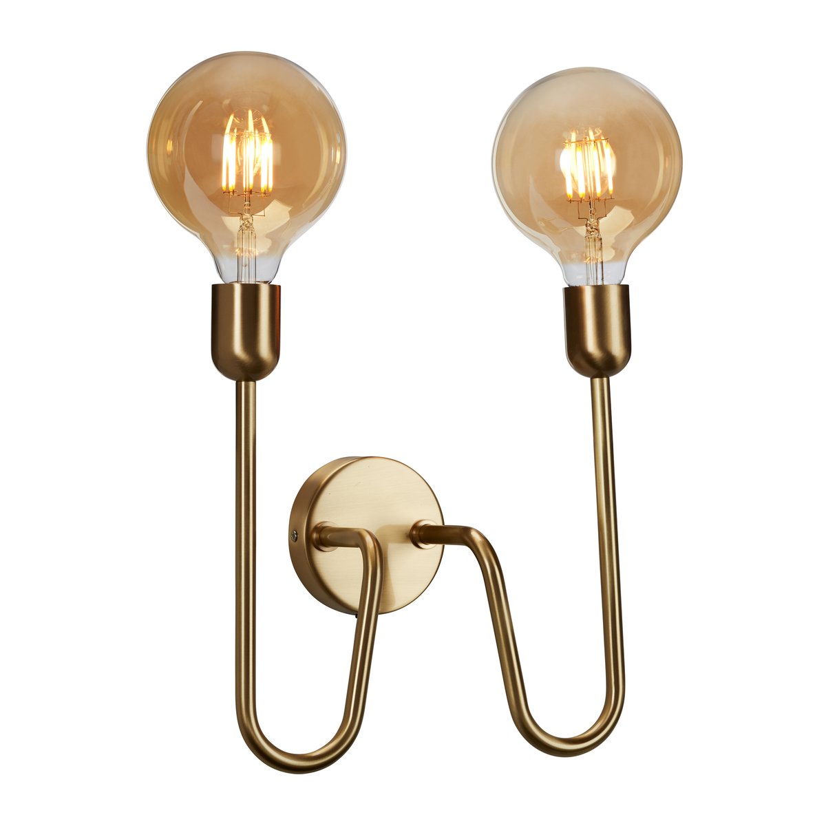 Belid Regal Duo vegglampe fast installasjon Messing