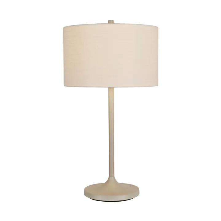 Soft bordlampe - Lin hvit-sand, Ø34x64 cm - Belid