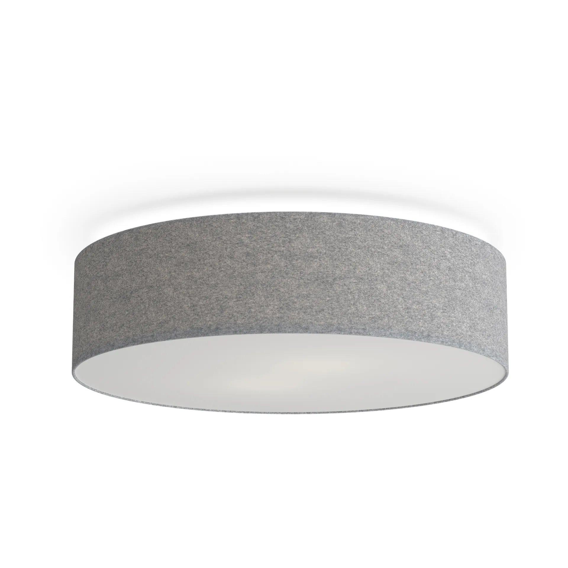 Soft takplafond Ø 44 cm, Grå ull Belid