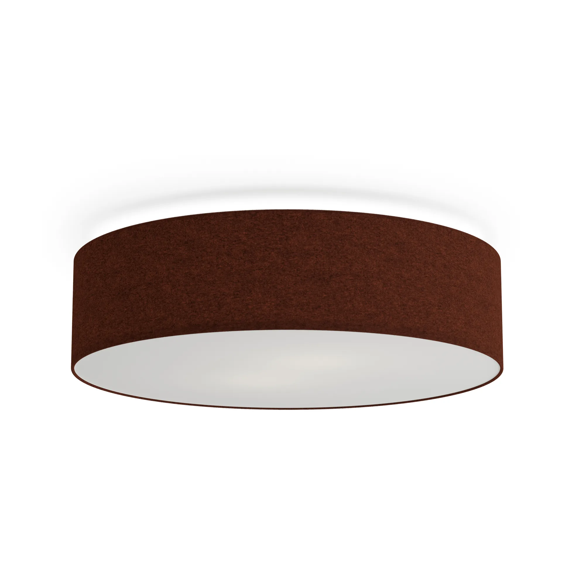 Soft takplafond Ø 44 cm, Rustrød ull Belid