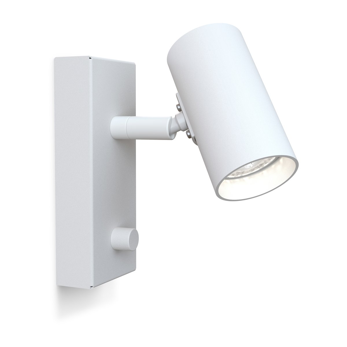 Belid Tyson vegglampe Ø 5,5 cm Hvit struktur