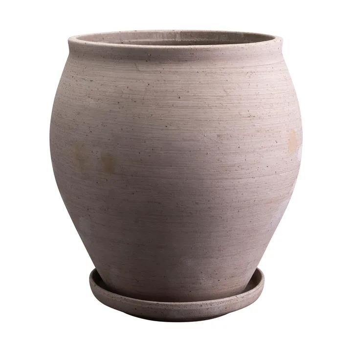 Delphi potte med fat 2 deler - Grey, Ø26 cm - Bergs Potter