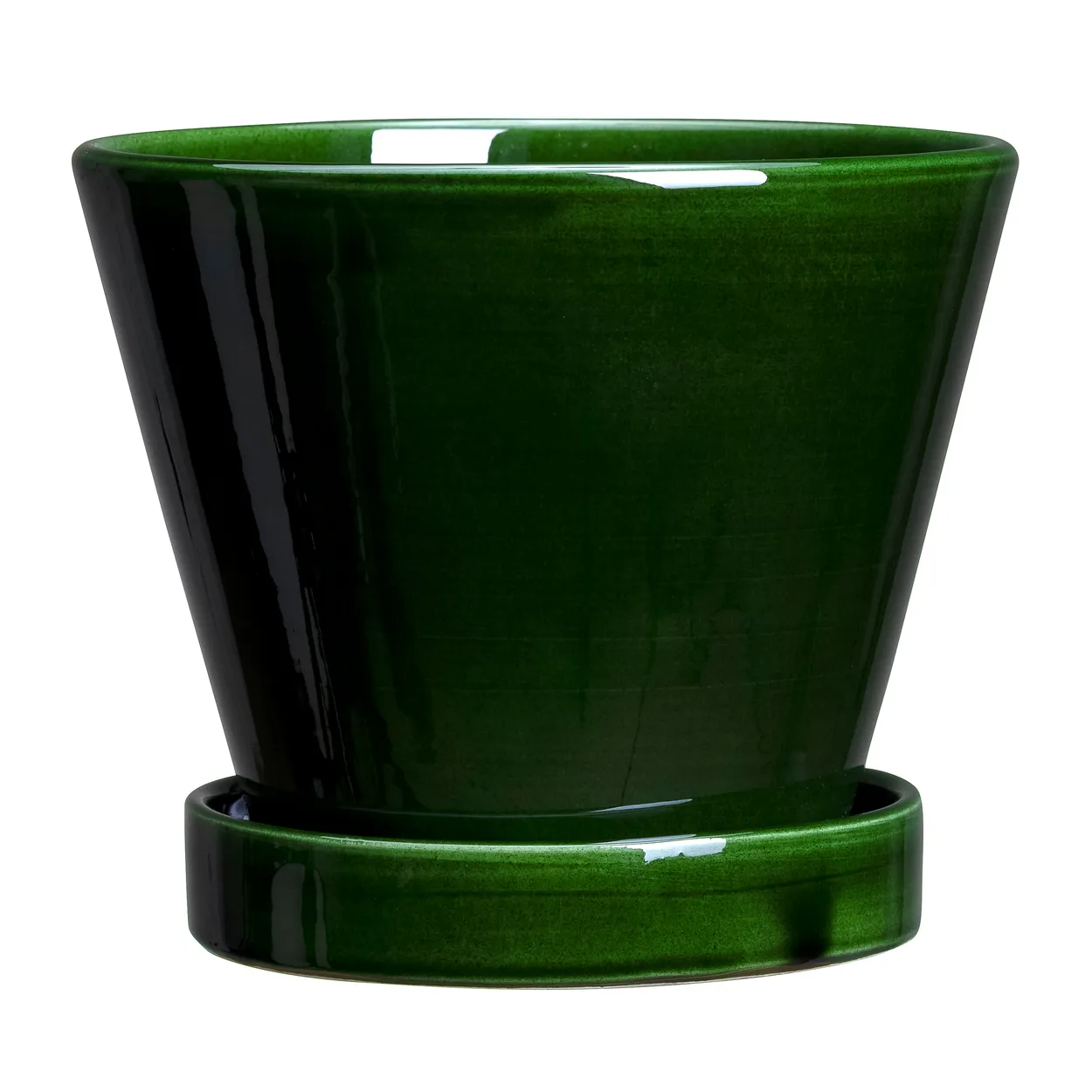 Bergs Potter Julie krukke glassert Ø11 cm Green emerald