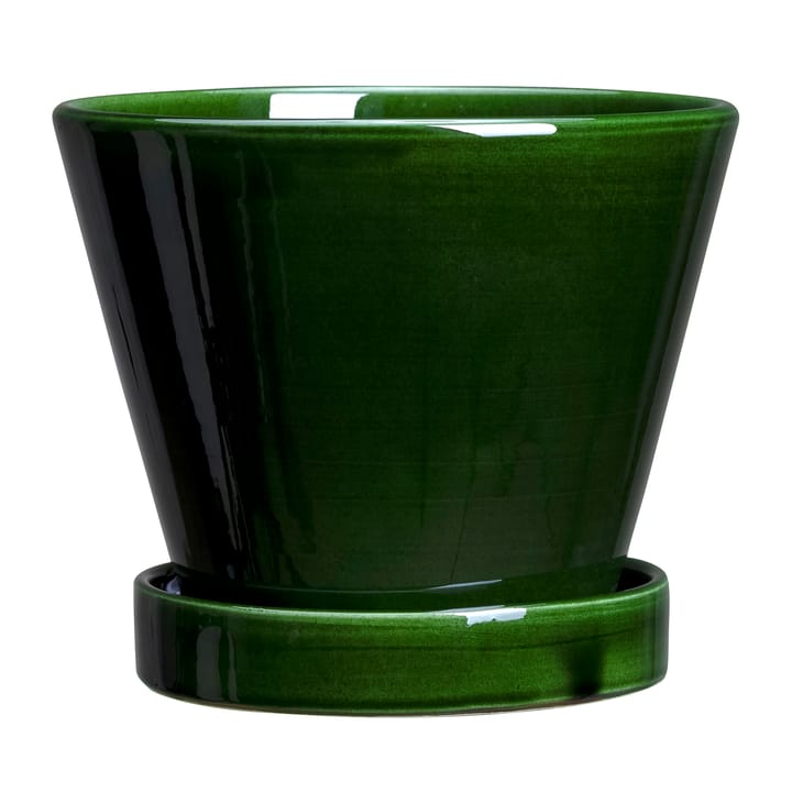 Julie krukke glassert Ø13 cm, Green emerald Bergs Potter