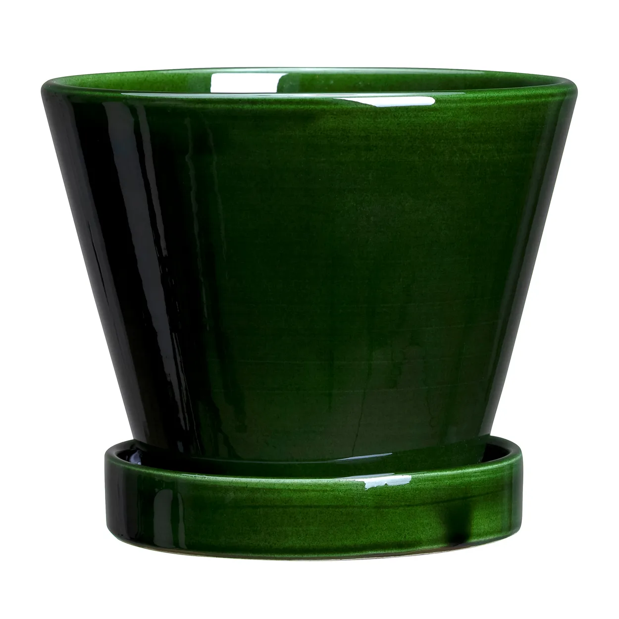Bergs Potter Julie krukke glassert Ø13 cm Green emerald