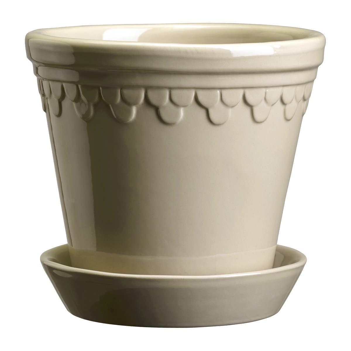 Bergs Potter København krukke glassert Ø21 cm Sand Stone