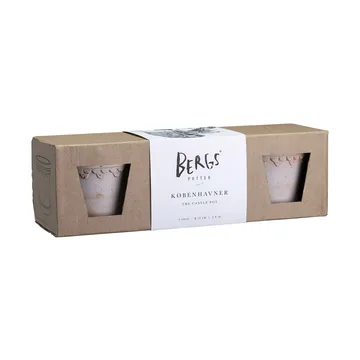 Københavner krukke Ø10 cm 3-pakn. - Rosa - Bergs Potter
