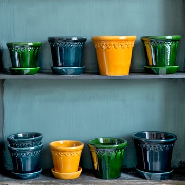 Københavner krukke glassert Ø10 cm - Grønn - Bergs Potter
