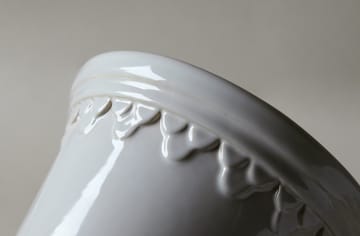 Københavner krukke glassert Ø10 cm - Mineral White - Bergs Potter