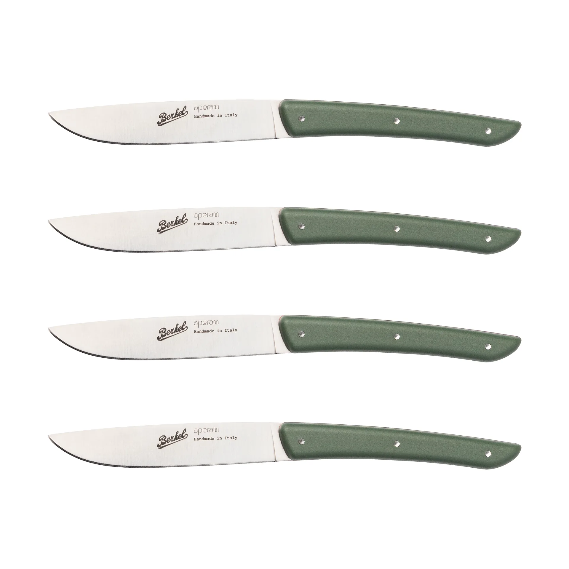 Color kjøttkniv 4-pakning 11 cm, Olive Green Berkel