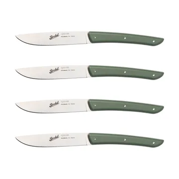 Color kjøttkniv 4-pakning 11 cm - Olive Green - Berkel