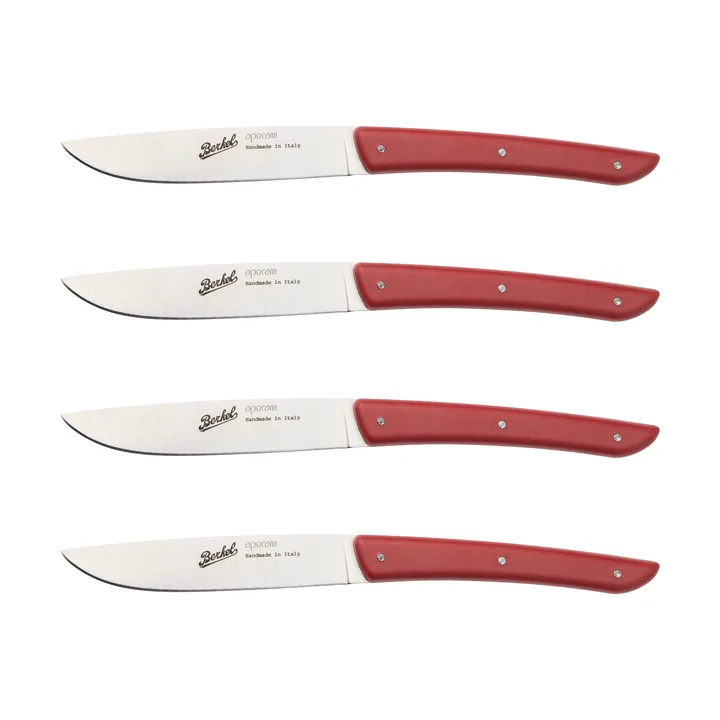 Color kjøttkniv 4-pakning 11 cm - Red - Berkel