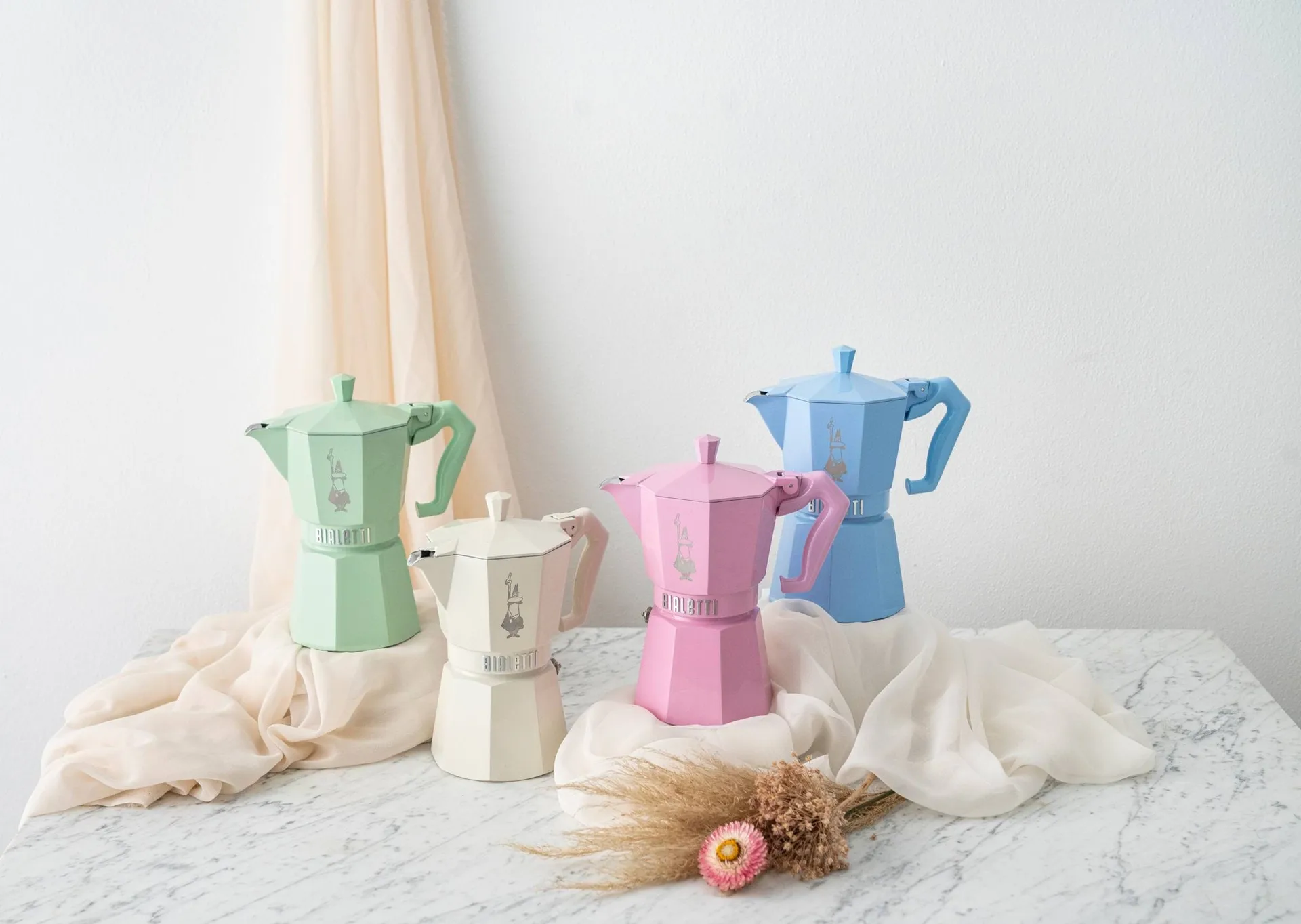 Bialetti eksklusiv mokkakanne, Creme, 3 kopper Bialetti