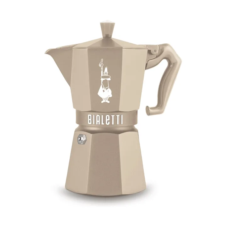 Bialetti eksklusiv mokkakanne induksjon - Beige, 6 kopper - Bialetti