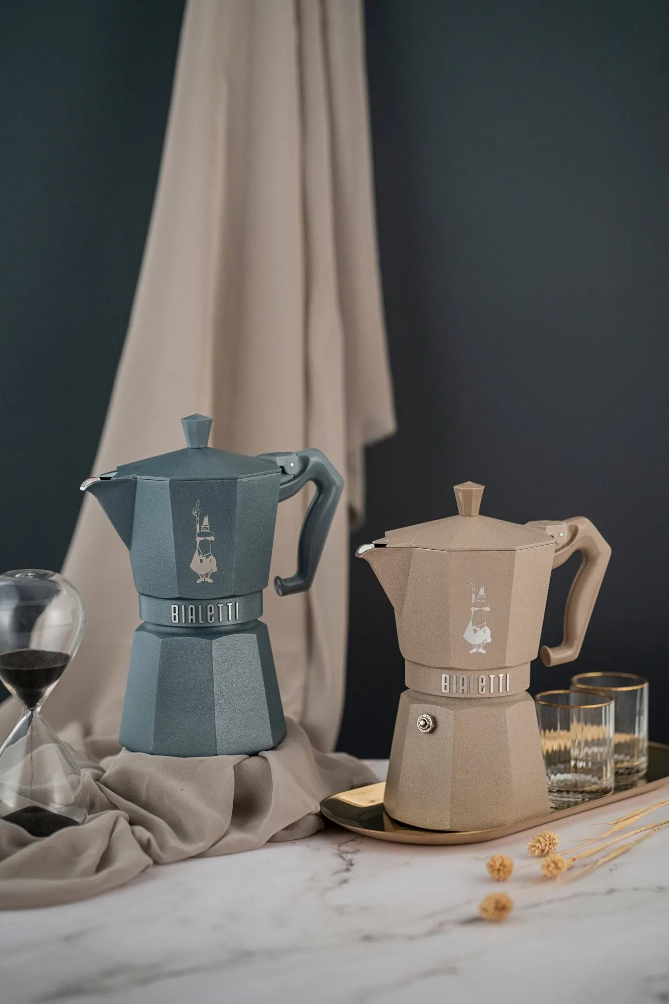 Bialetti eksklusiv mokkakanne induksjon, Grå, 3 kopper Bialetti