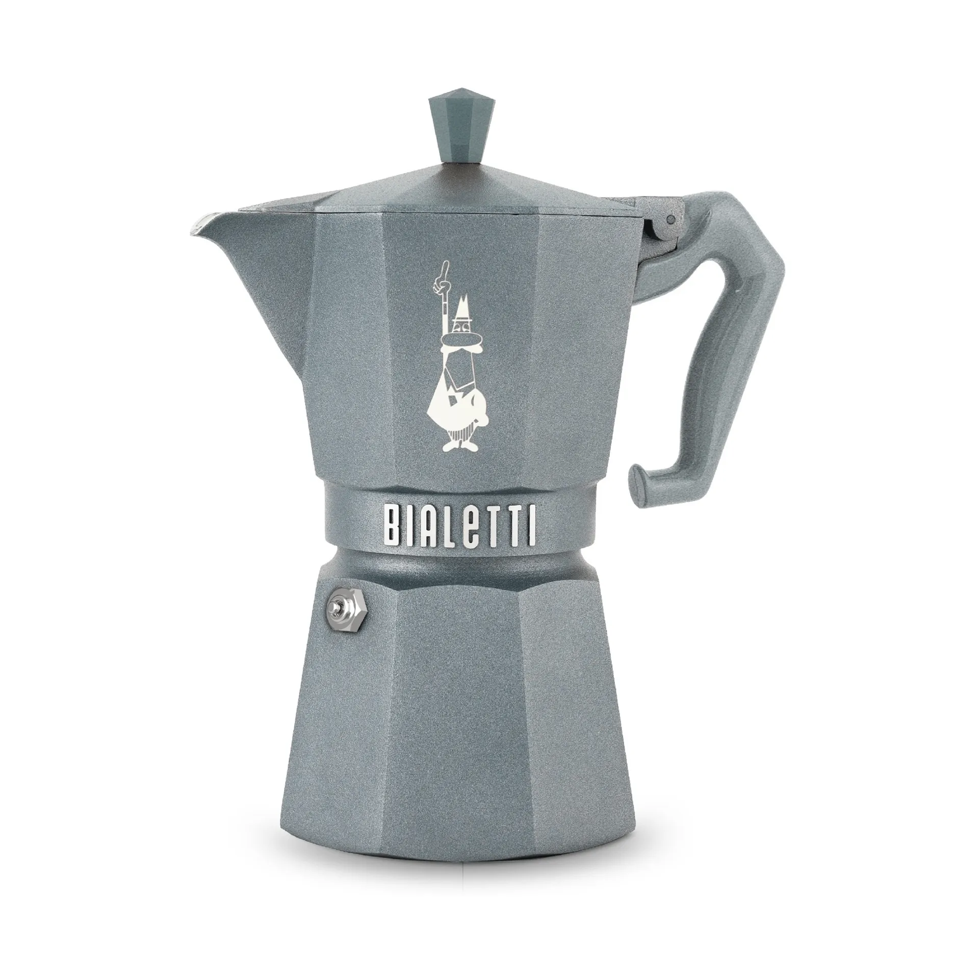 Bialetti eksklusiv mokkakanne induksjon, Grå, 6 kopper Bialetti