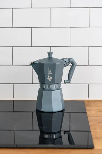 Bialetti eksklusiv mokkakanne induksjon - Grå, 6 kopper - Bialetti