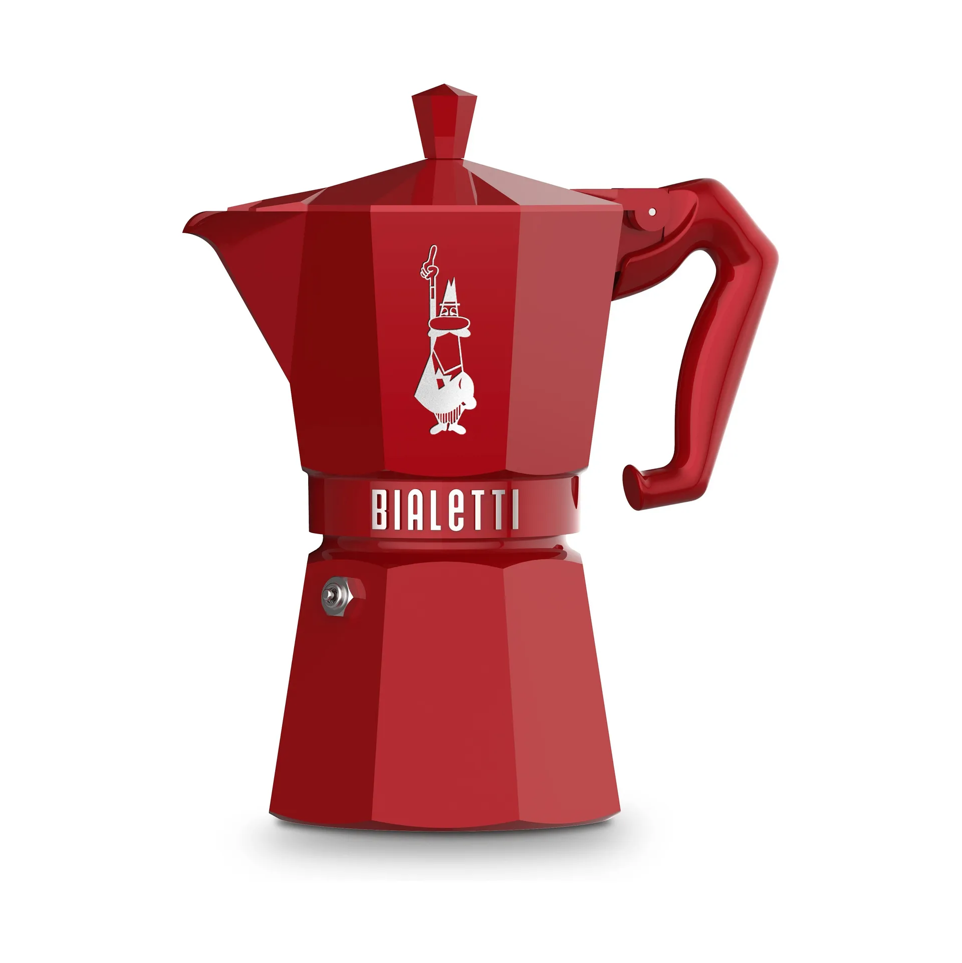 Bialetti eksklusiv mokkakanne, Rød, 6 kopper Bialetti
