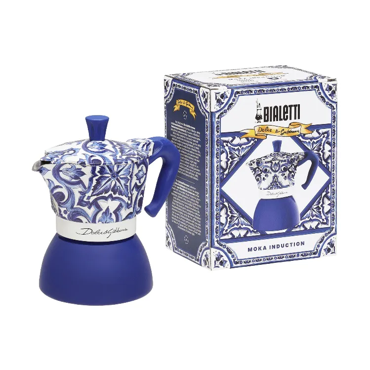 Bialetti x Dolce & Gabbana mokkakanne induksjon, Mediterraneo, 4 kopper Bialetti