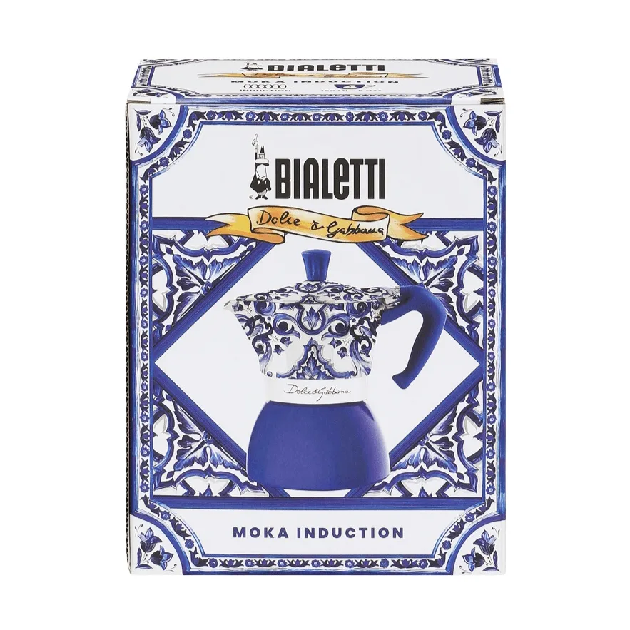 Bialetti x Dolce & Gabbana mokkakanne induksjon, Mediterraneo, 4 kopper Bialetti