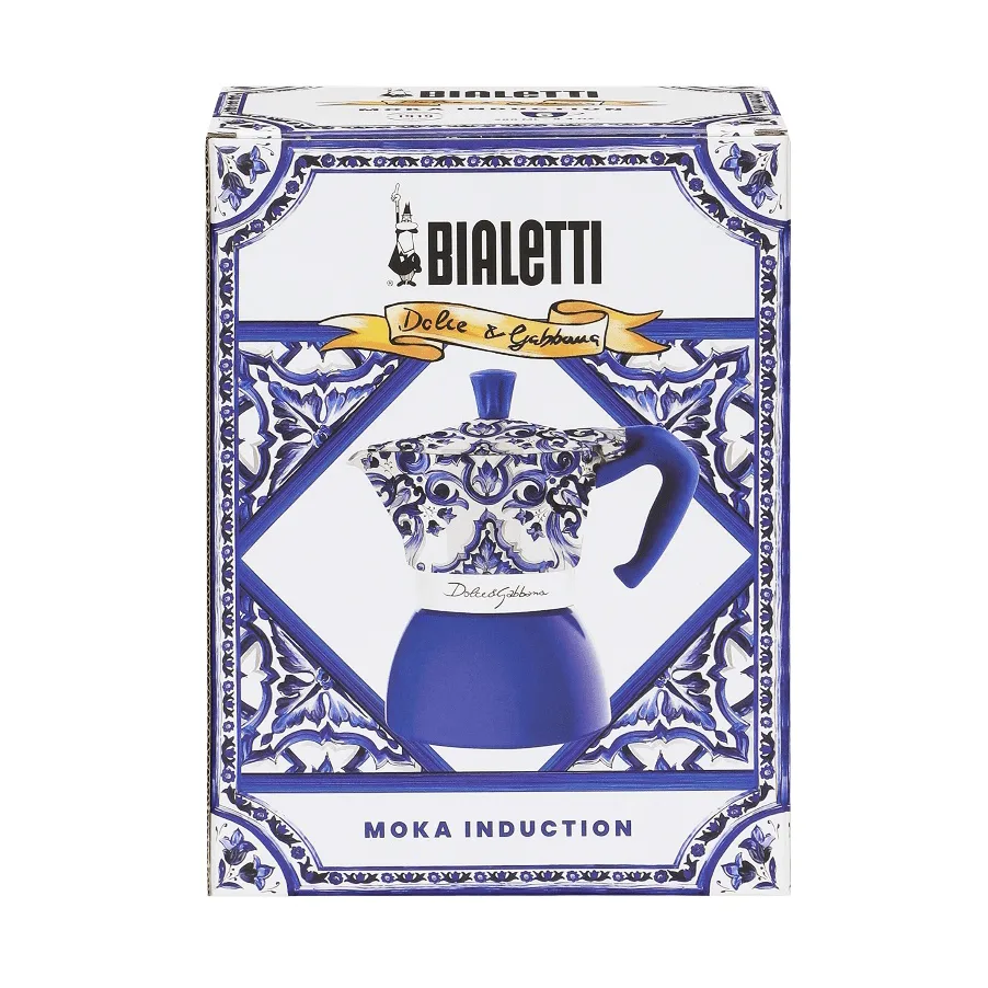 Bialetti x Dolce & Gabbana mokkakanne induksjon, Mediterraneo, 6 kopper Bialetti