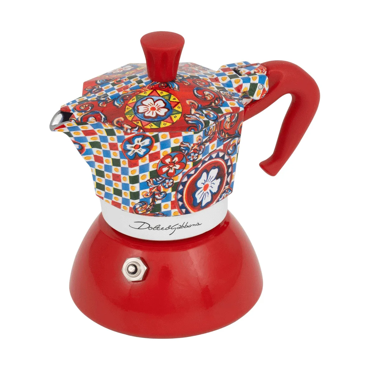 Bialetti x Dolce & Gabbana mokkakanne induksjon, Sicilian cart, 2 kopper Bialetti