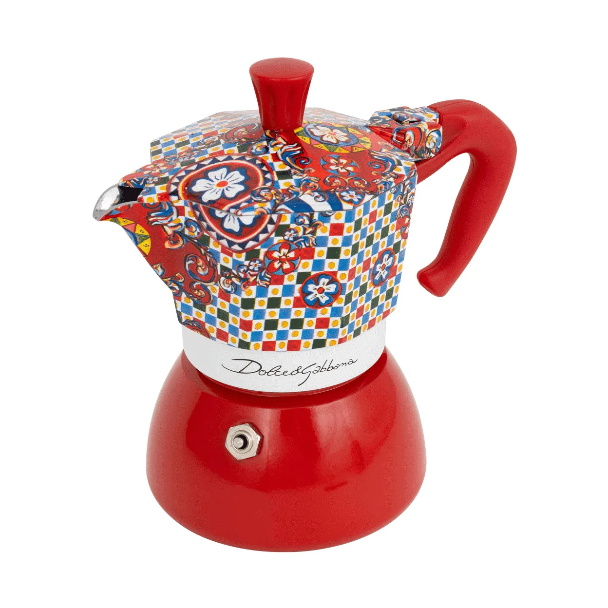 Bialetti x Dolce & Gabbana mokkakanne induksjon, Sicilian cart, 4 kopper Bialetti