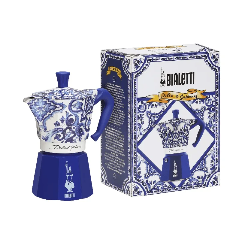 Bialetti x Dolce & Gabbana mokkakanne, Mediterraneo, 6 kopper Bialetti