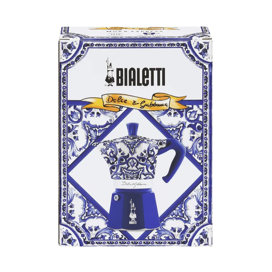 Bialetti x Dolce & Gabbana mokkakanne, Mediterraneo, 6 kopper Bialetti