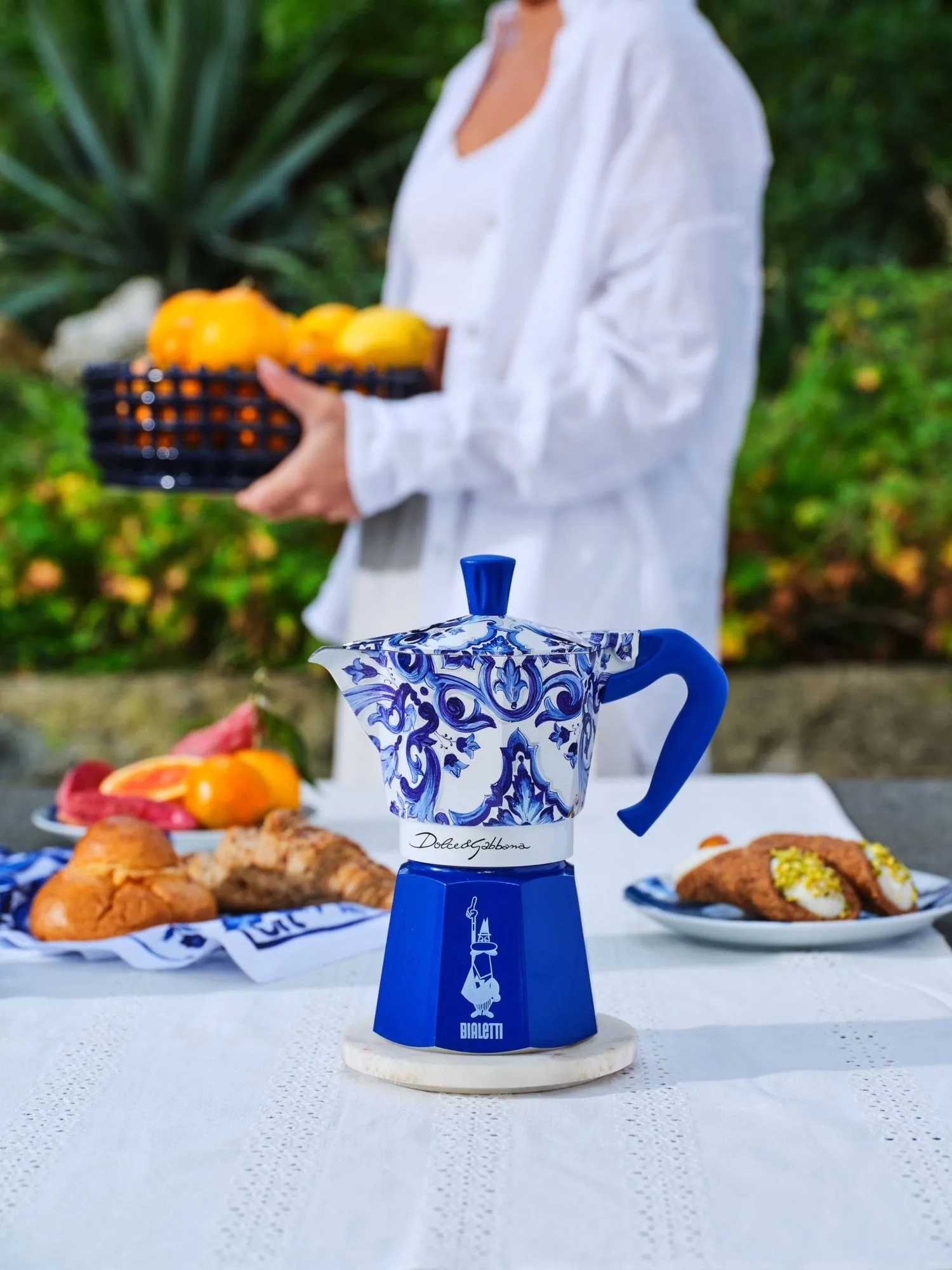 Bialetti x Dolce & Gabbana mokkakanne, Mediterraneo, 6 kopper Bialetti