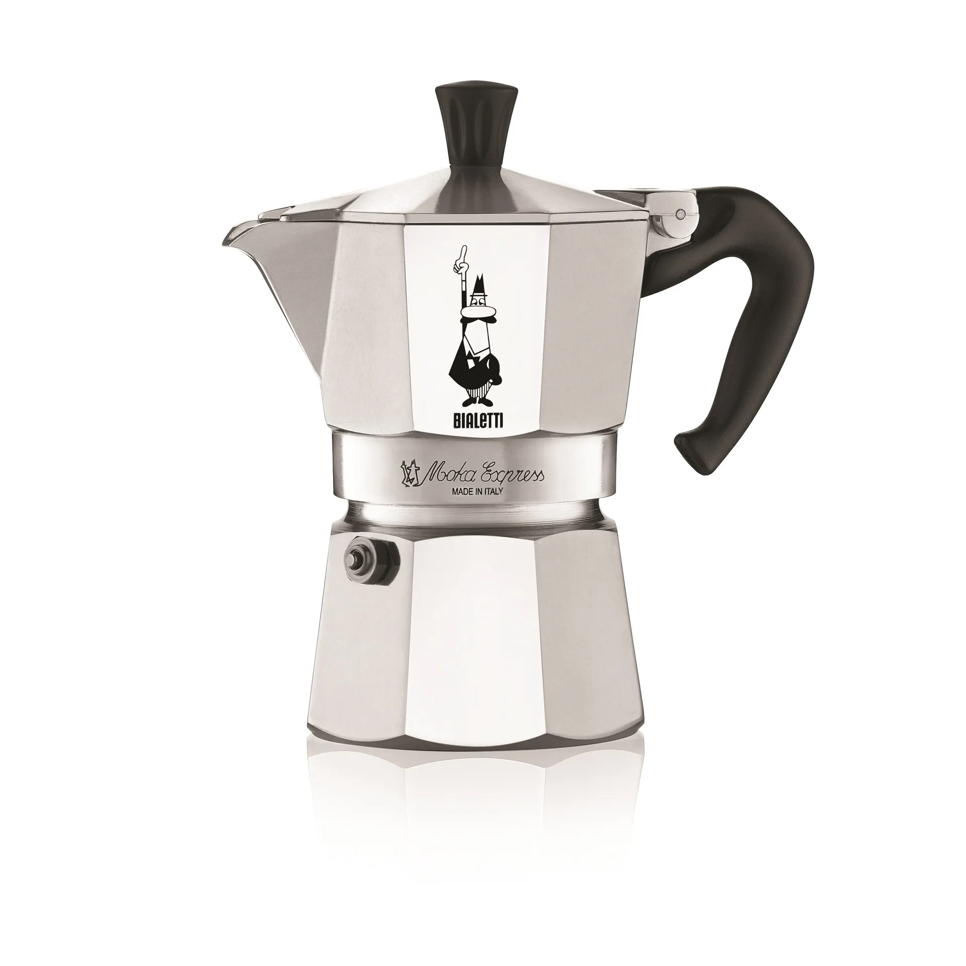 Moka espressokanne 3 kopper, Sølv Bialetti