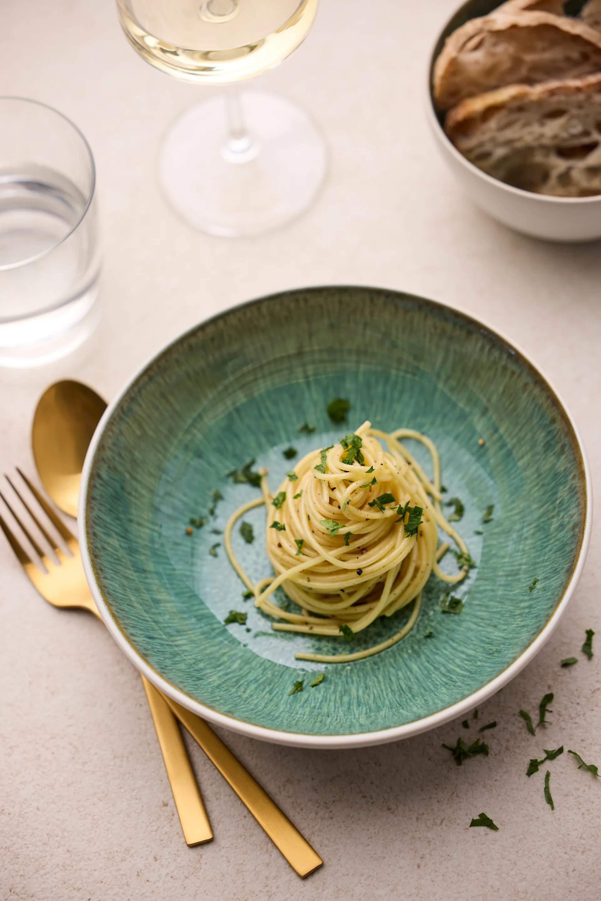 Bitz bolle gastro Ø12 cm, Hvit-grønn Bitz