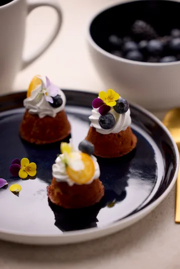 Bitz bolle gastro Ø12 cm - Hvit-mørk blå - Bitz