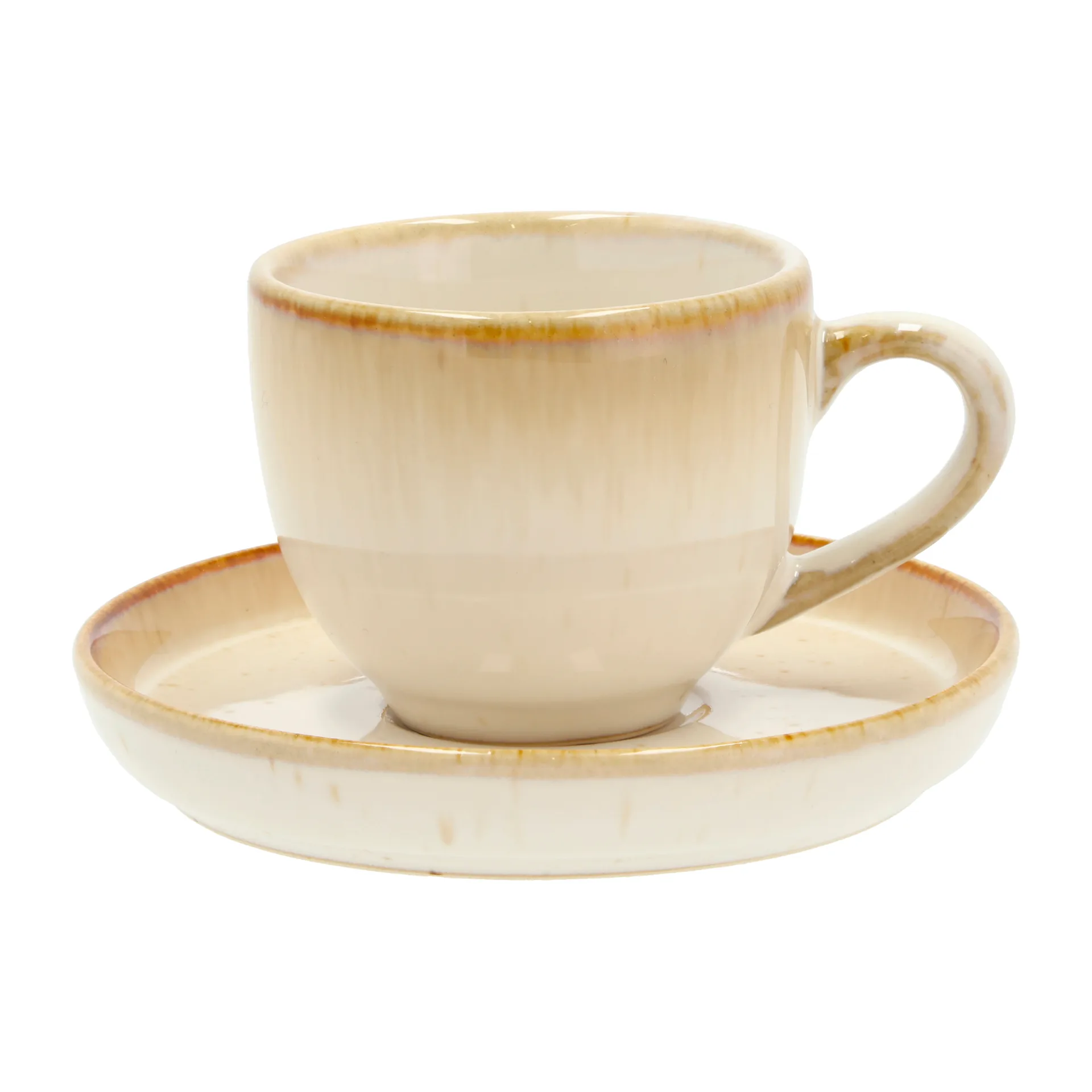 Bitz espressokopp med fat 7 cl, Kremhvit Bitz