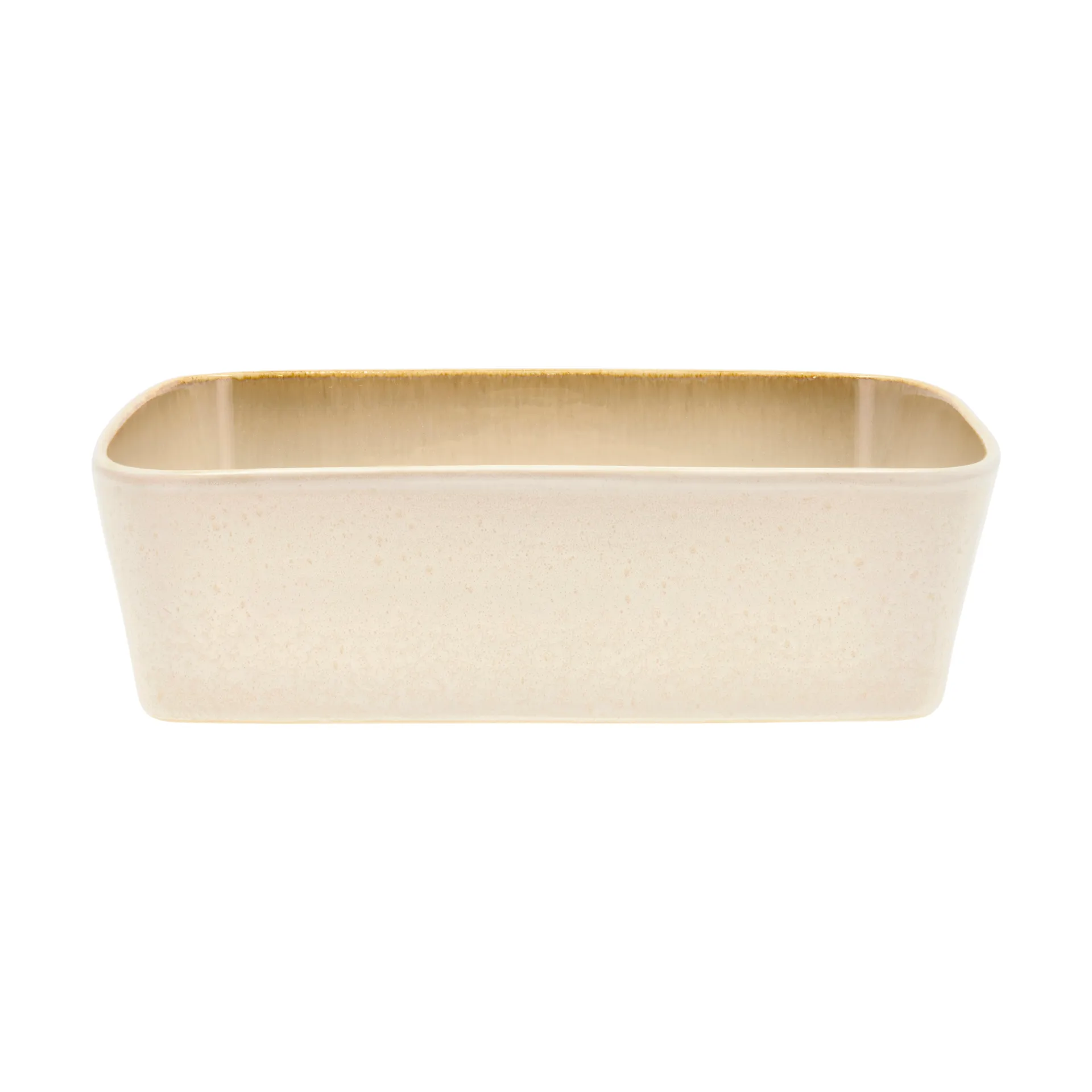 Bitz fat rektangulært 21x28 cm, Cream white Bitz