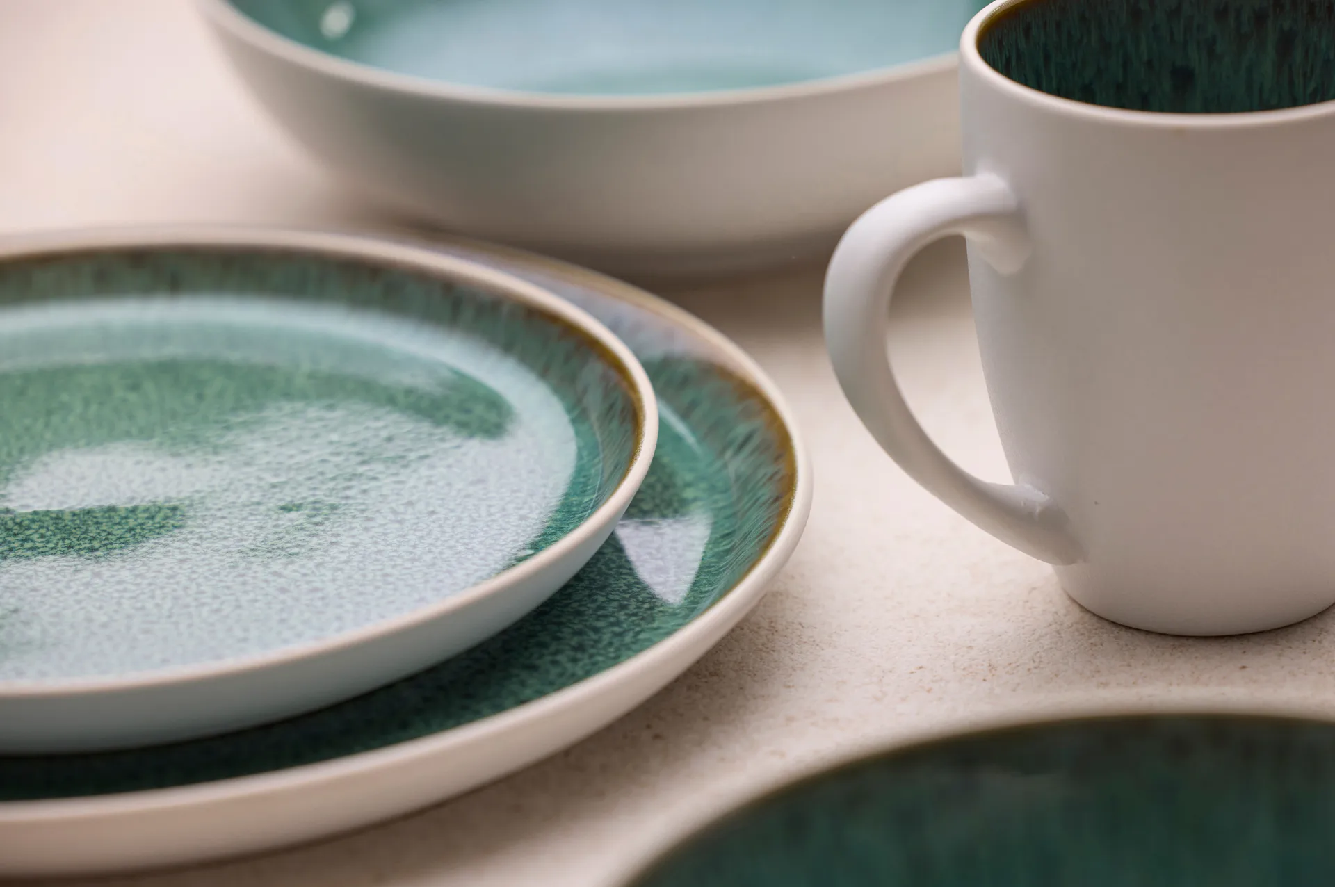 Bitz krus gastro 30 cl, Hvit-grønn Bitz